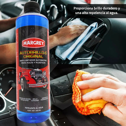 5 Autobrillo S 500ml Restaurador De Plásticos Brillo Margrey Azul
