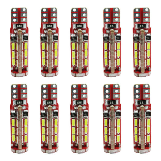 Kit 10 Focos De Pellizco T10 Canbus 27 Leds Super Potentes