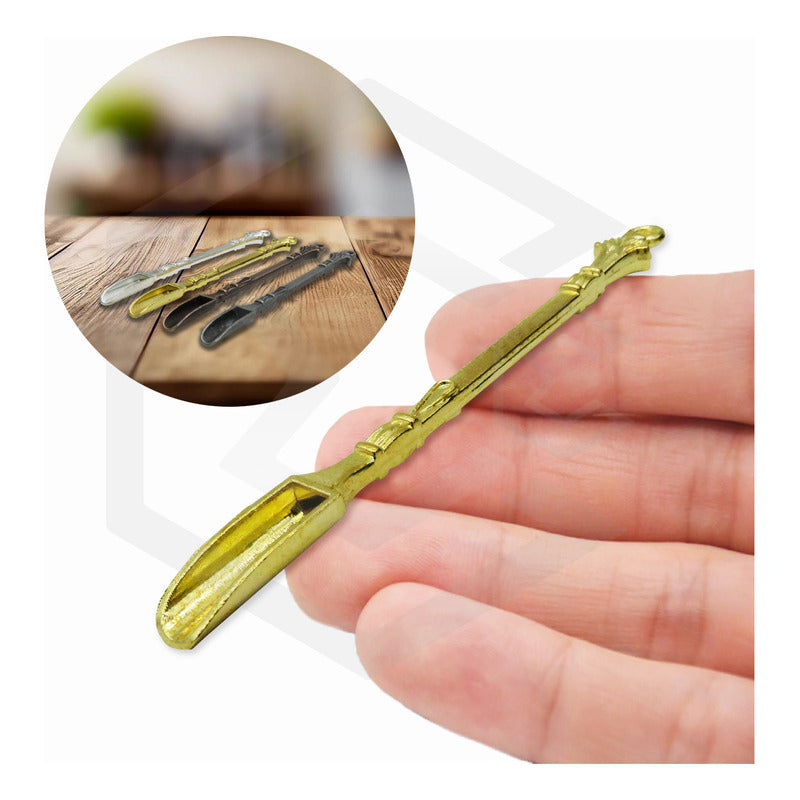 Kit Cucharas Pala Snorter Sniffer Kif Wax 78mm 4 Piezas