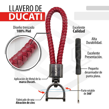Llavero Para Moto Ducati 100% Piel Monster Diavel Panigale