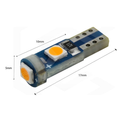 Kit 10 Focos 3 Leds Tablero Mandos T5 3030 3w 12v Colores