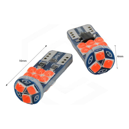 Par Foco Pellizco T10 15leds Burbuja Canbus Doble Polaridad