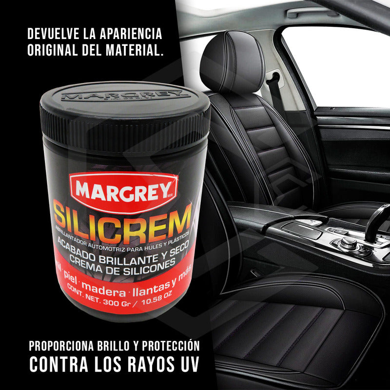 8 Crema De Silicon Silicrem W Interior Exterior Automóvil Crema