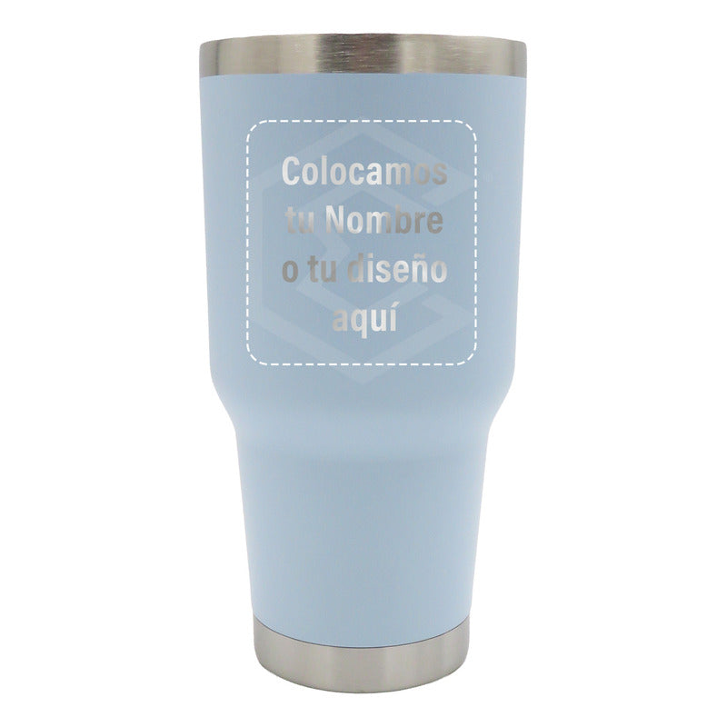 Termo Vaso Personalizado Nombre O Logo Láser 30oz Acero Inox