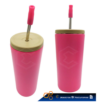Termo Vaso Personalizado Nombre Logo Láser 750ml Acero Inox