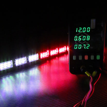 Barra 324 Led 19 Funciones 18 Módulos Bicolor Estrobo 12-24v