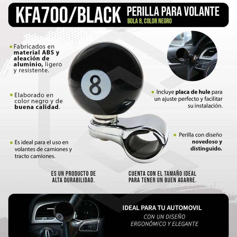 Perilla Manija Giratoria Volante Universal Bola De Billar