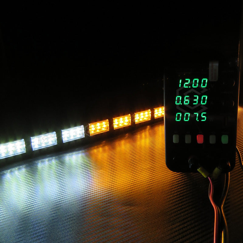 Barra 432 Led 19 Funciones 24 Módulos Bicolor Estrobo 12-24v