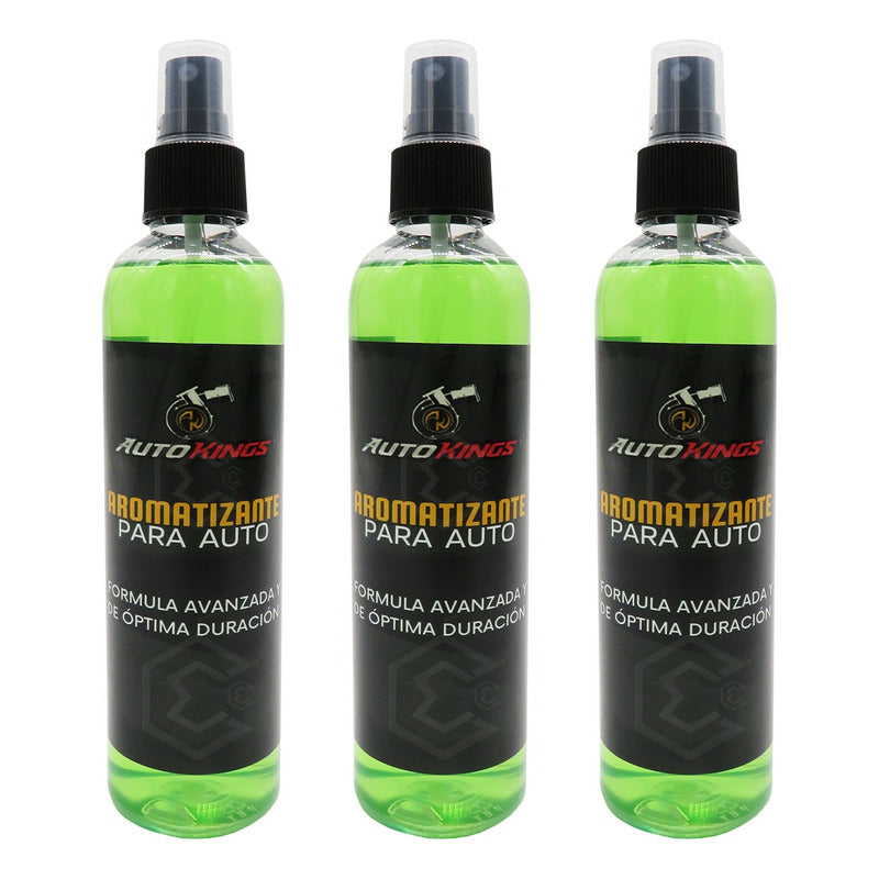 3 Aromatizante P Auto Desodorante Liquido Casa Oficina 270ml
