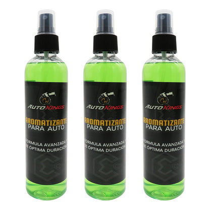 3 Aromatizante P Auto Desodorante Liquido Casa Oficina 270ml