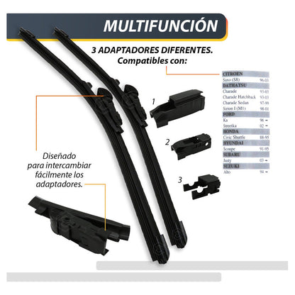 Pluma Limpiaparabrisa Tipo Banana Auto Camión Varias Medidas