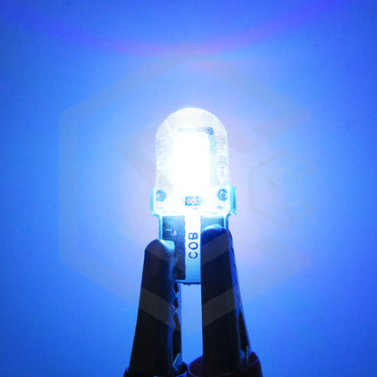 Kit 5 Pares  Focos Led Cob Pellizco T10 Silicon Auto Moto