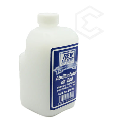 5 Abrillantador De Vinil Plastico Y Piel Liquido 500ml Blanco