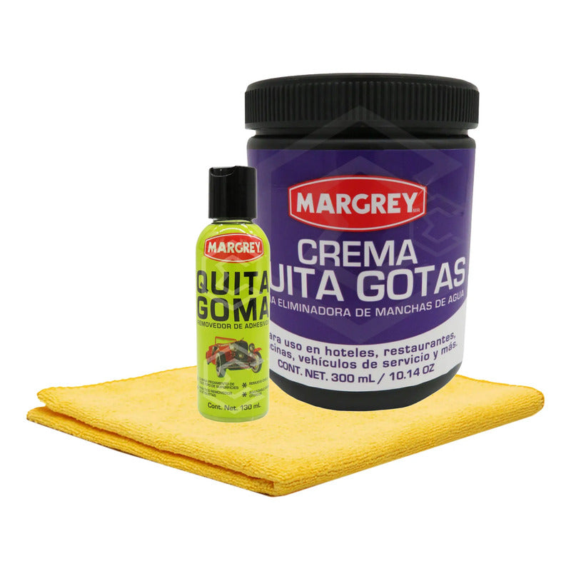 Kit Quita Goma + Quita Gotas Margrey Con Microfibra