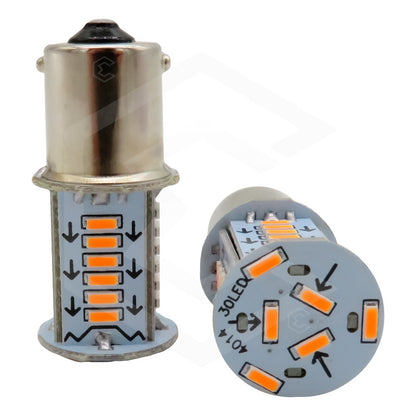 Par De Focos 1156 1157 30 Led Rotativo Estrobo Calaveras 12v