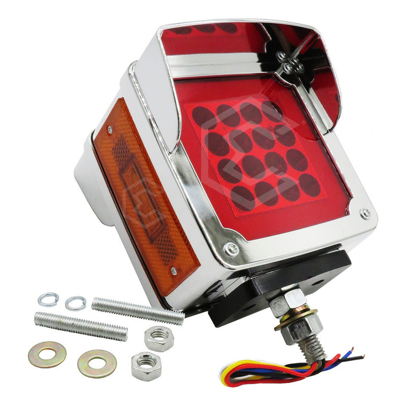 2 Plafon Direccional Cuadrada Gel 38led Kenworth Dina 12-24v Pl167a/168a