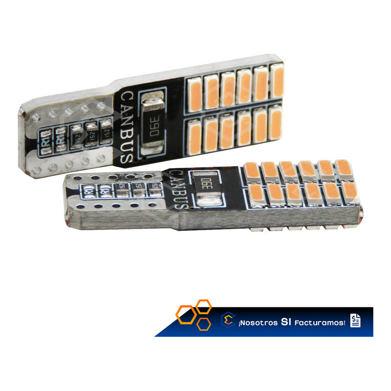Kit 10 Focos Pellizco 24 Leds Con Canbus Alta Intensidad 12v