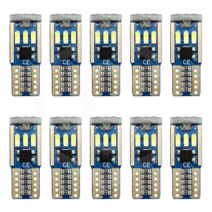 Kit 10 Focos De Pellizco T10 9 Leds Canbus No Error 4014 12v