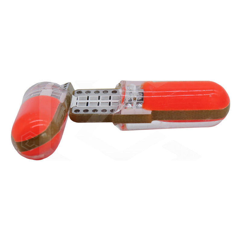 Par De Focos De Pellizco T10 12 Leds Cob Chip 80 Ma 12v