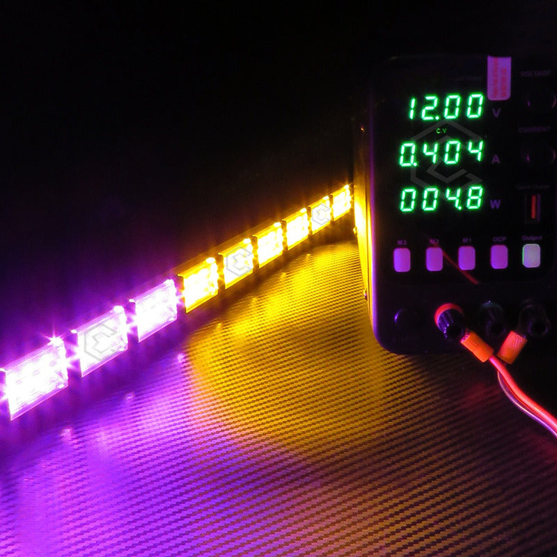Barra 216 Led 19 Funciones 12 Módulos Bicolor Estrobo 12-24v