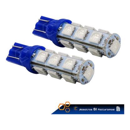 Kit 10 Focos Pellizco 13 Leds 5050 T10-158 Cuartos Stop 12v