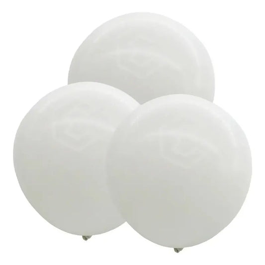 1 Globo Brilloso N°36 De Látex Para Fiestas, Bodas Y Eventos Color Blanco