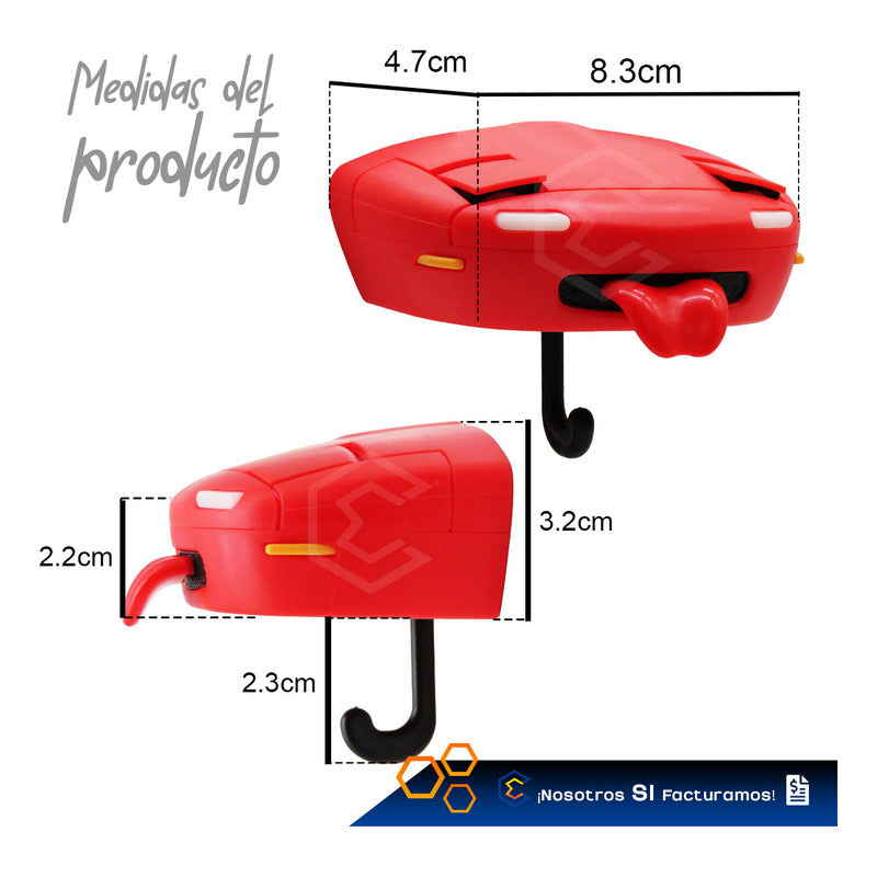 Porta Llaves Carro Interactivo Luz Led Organizador Soporte Rojo