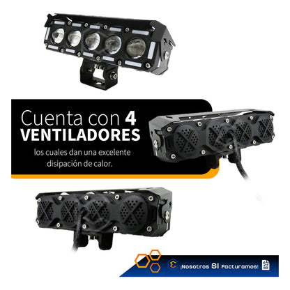 Par Faros 35 Led Con 5 Lupas Bicolor Fijo Ojo Demonio 12-24v