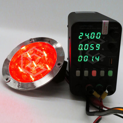 10 Plafón 6led Redondo Luz Traser Camión Estrobo Stop 12-24v