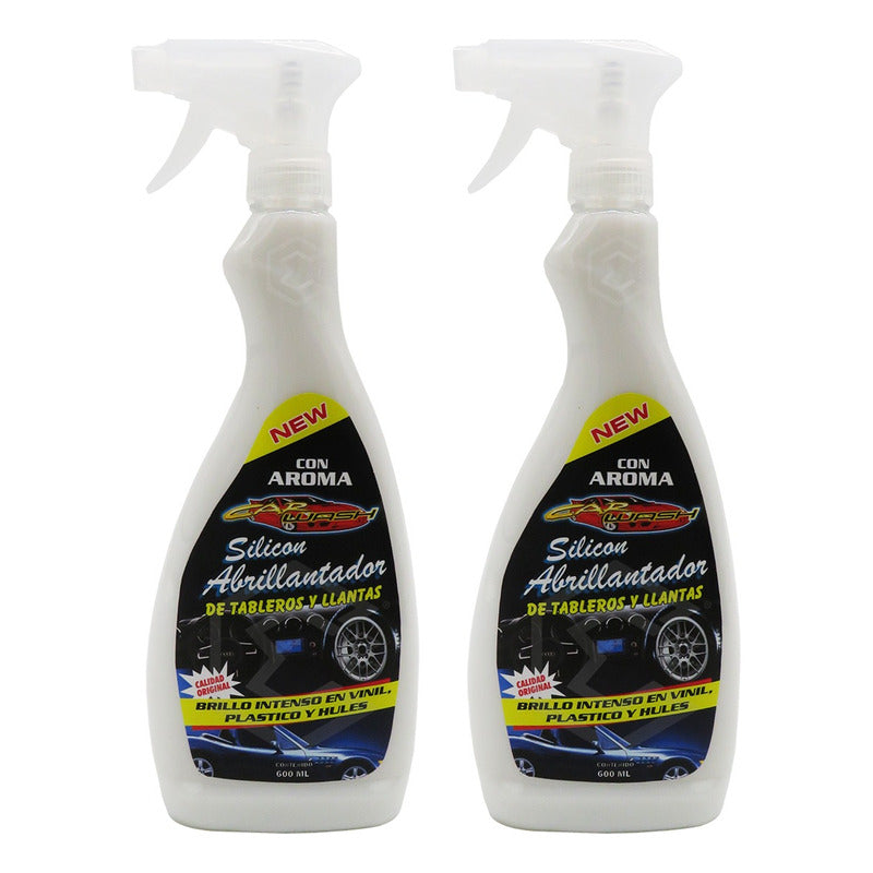 2 Silicón Abrillantador Tableros Llantas Brillo Intenso Pist Beige