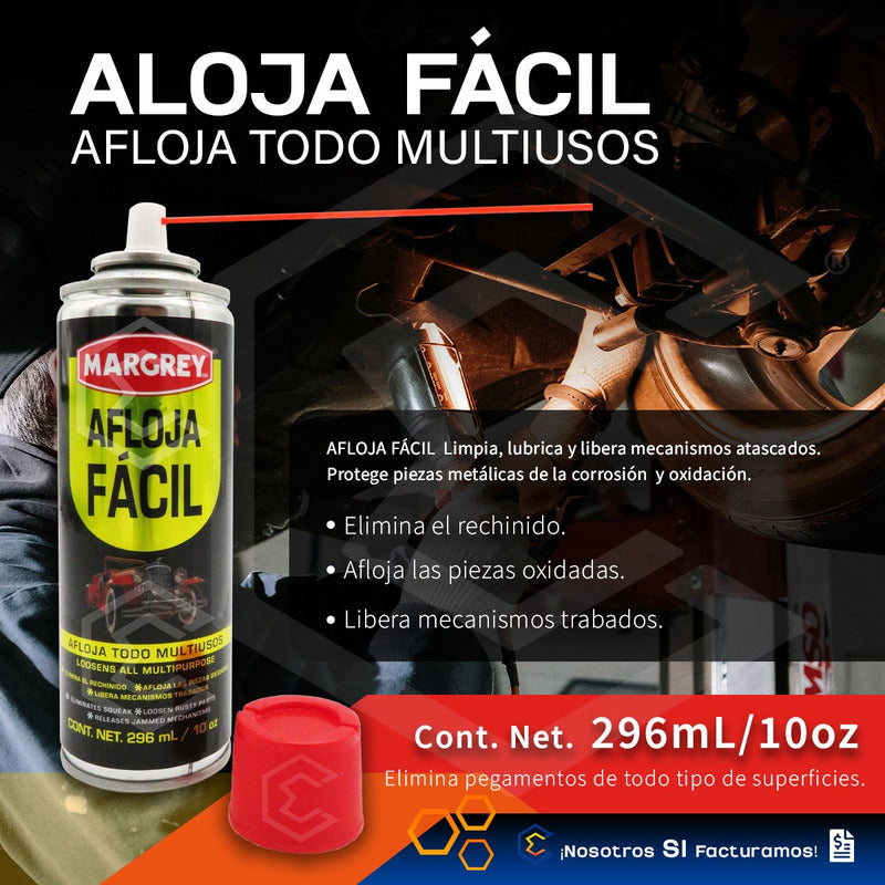 Aflojatodo Aflojafácil Multiuso Limpia Lubrica 296ml Margrey Incoloro