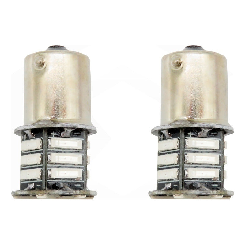 10 Focos 1156 21 Leds 1 Polo Con Estrobo Patas Parejas 12v