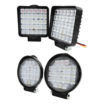 Par De Faros 30 Leds 9-30v Luz Blanca/rojo/azul 6 Funciones