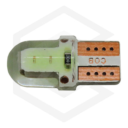 Kit 5 Pares  Focos Led Cob Pellizco T10 Silicon Auto Moto
