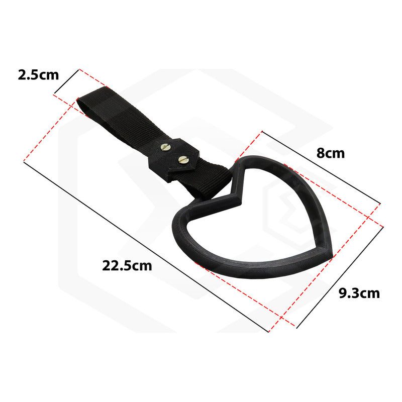 Tiron Corazon Jdm Tsurikawa Strap Remolque Gancho Decorativo