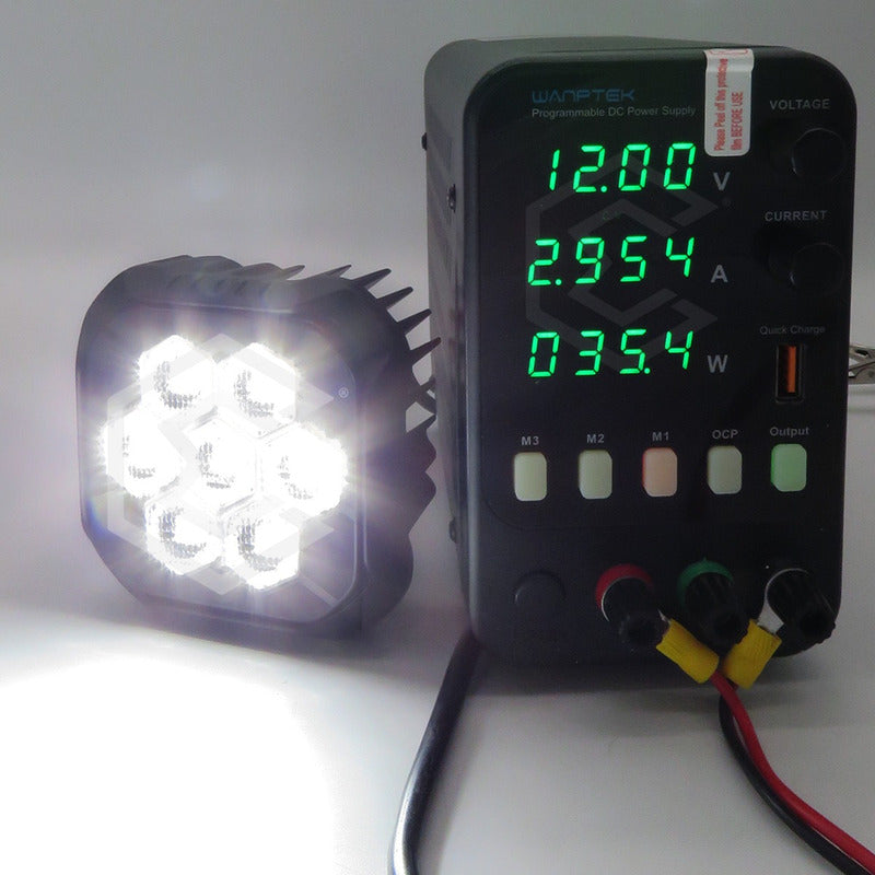 Par Faros 7 Led Luz Blanca Panal Rzr Can Am Atv 35.4w 10-30v