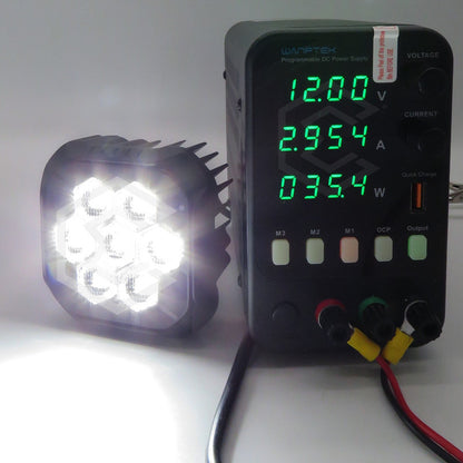 Par Faros 7 Led Luz Blanca Panal Rzr Can Am Atv 35.4w 10-30v