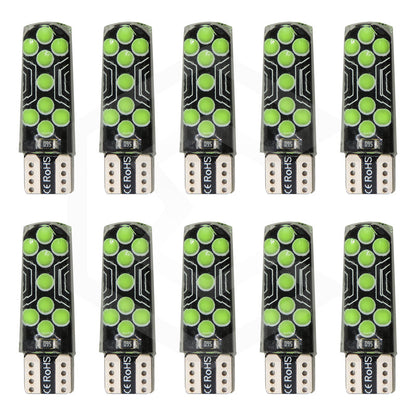 Kit De 10 Focos De Pellizco T10 18 Led Cob Gel Alta Potencia