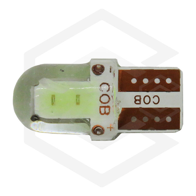 Kit 5 Pares  Focos Led Cob Pellizco T10 Silicon Auto Moto