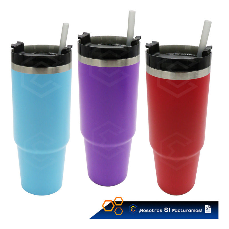 10termo Vaso Personalizado Nombre Logo 30oz Láser Acero Inox