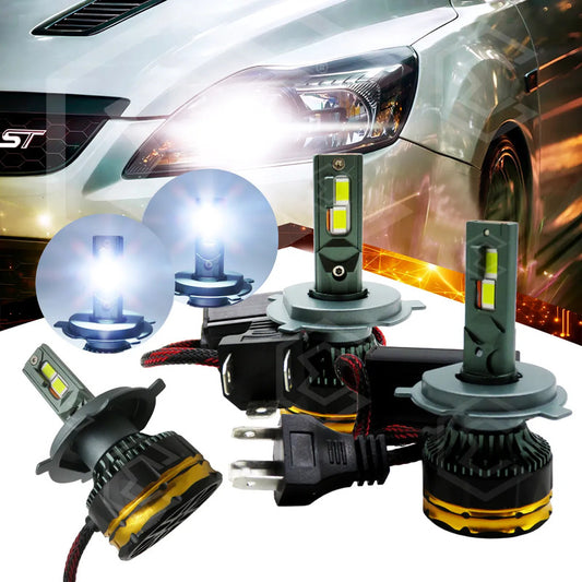 2 Focos Led H4 Canbus Ventilador Alta Baja 28000lm 78w 9-36v H4