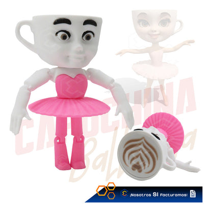 Capuccina Bailarina Articulado Juguete De Impresión 3d Petg