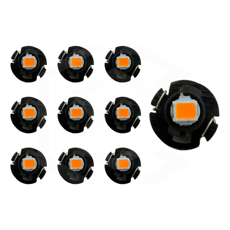 Kit 10 Focos Led T4.2 10 Mm Clúster Para Tablero Fija 12v