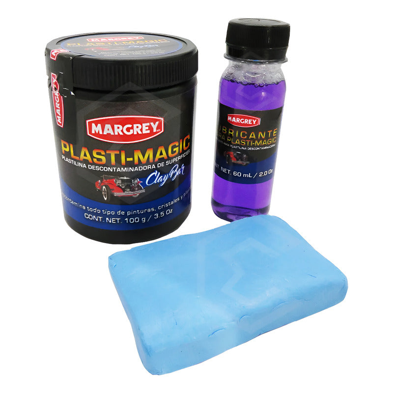 Plastilina Arcilla Descontamina Plasti Magic 100gr Margrey Negro