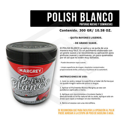 3 Polish 300gr Blanco,rojo,rosa Alto Brillo Grano A Elegir
