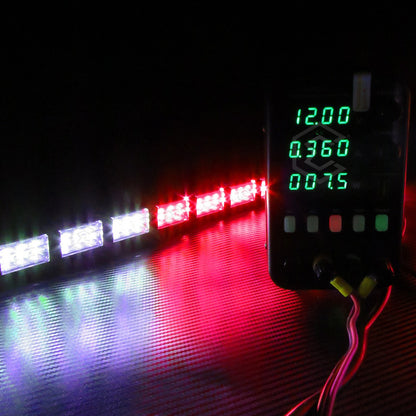 Barra 432 Led 19 Funciones 24 Módulos Bicolor Estrobo 12-24v