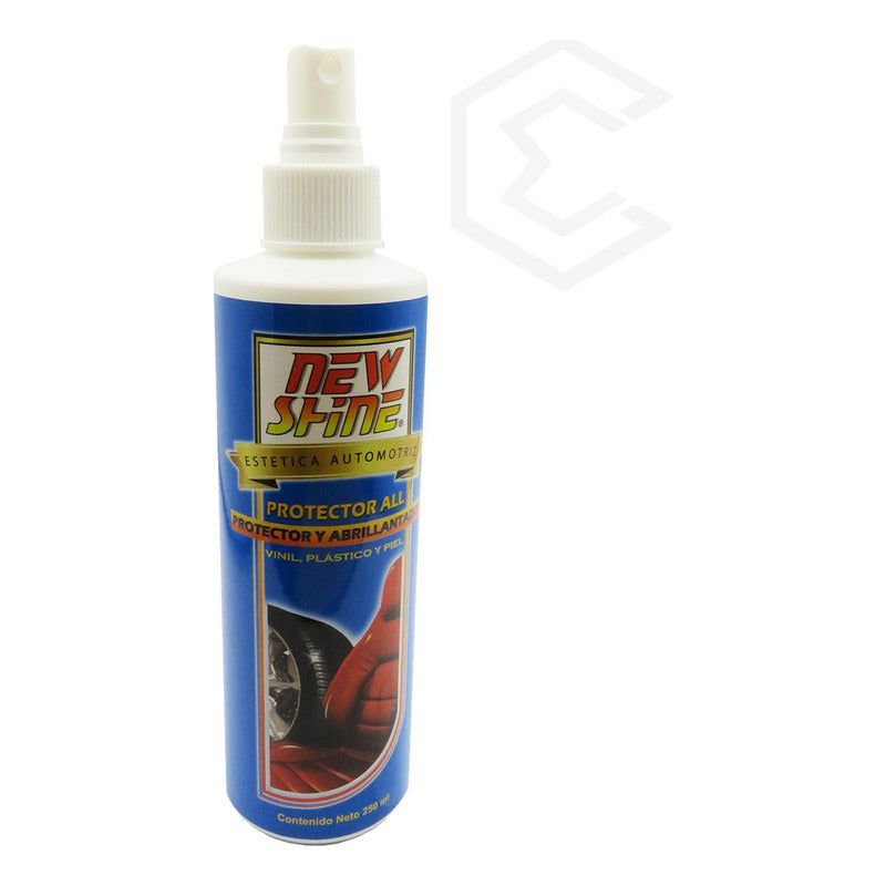 5 Protector All Brillo Renueva Vinil Plastico Piel Sin Aroma Blanco