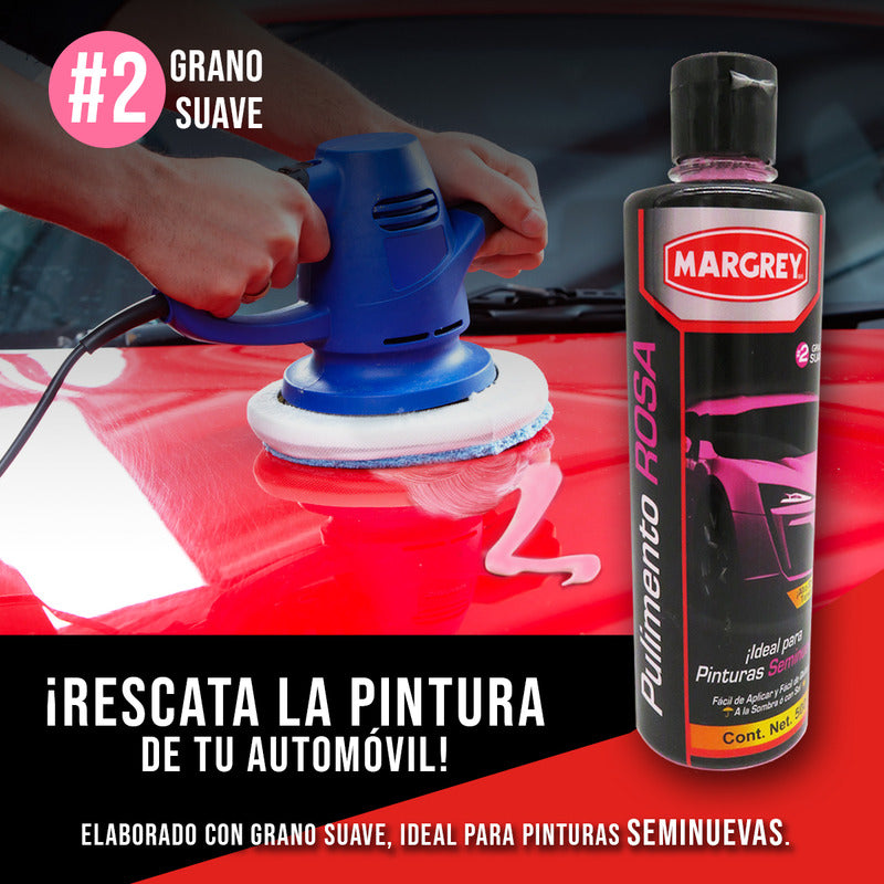 Pulimento 500ml Blanco,azul,rosa Alto Brillo Grano A Elegir