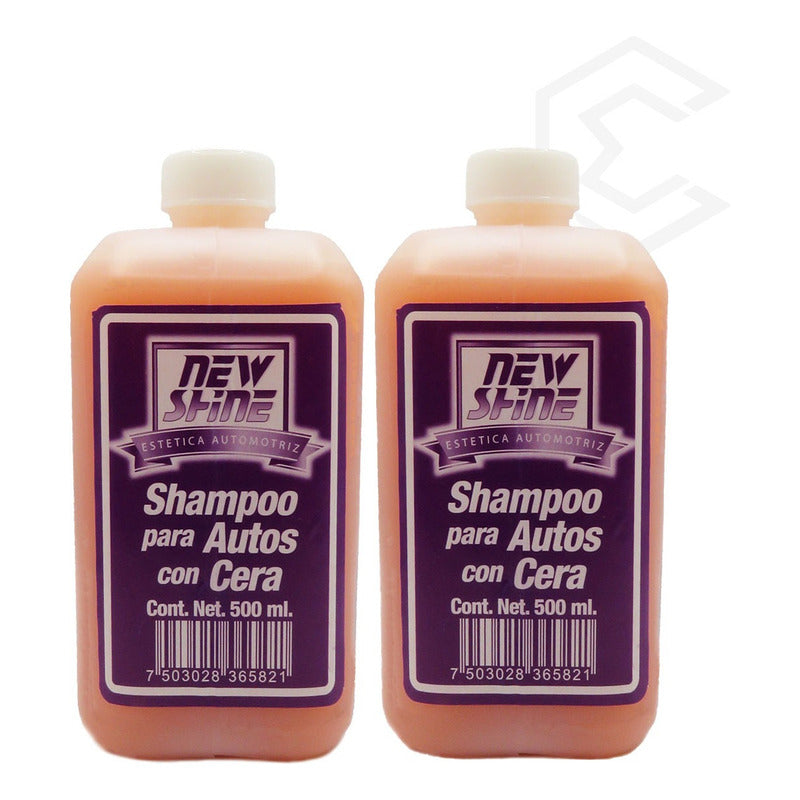 2 Shampoo Para Auto Con Cera Excelente Brillo 500ml