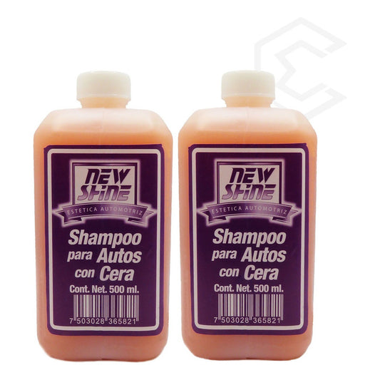 2 Shampoo Para Auto Con Cera Excelente Brillo 500ml